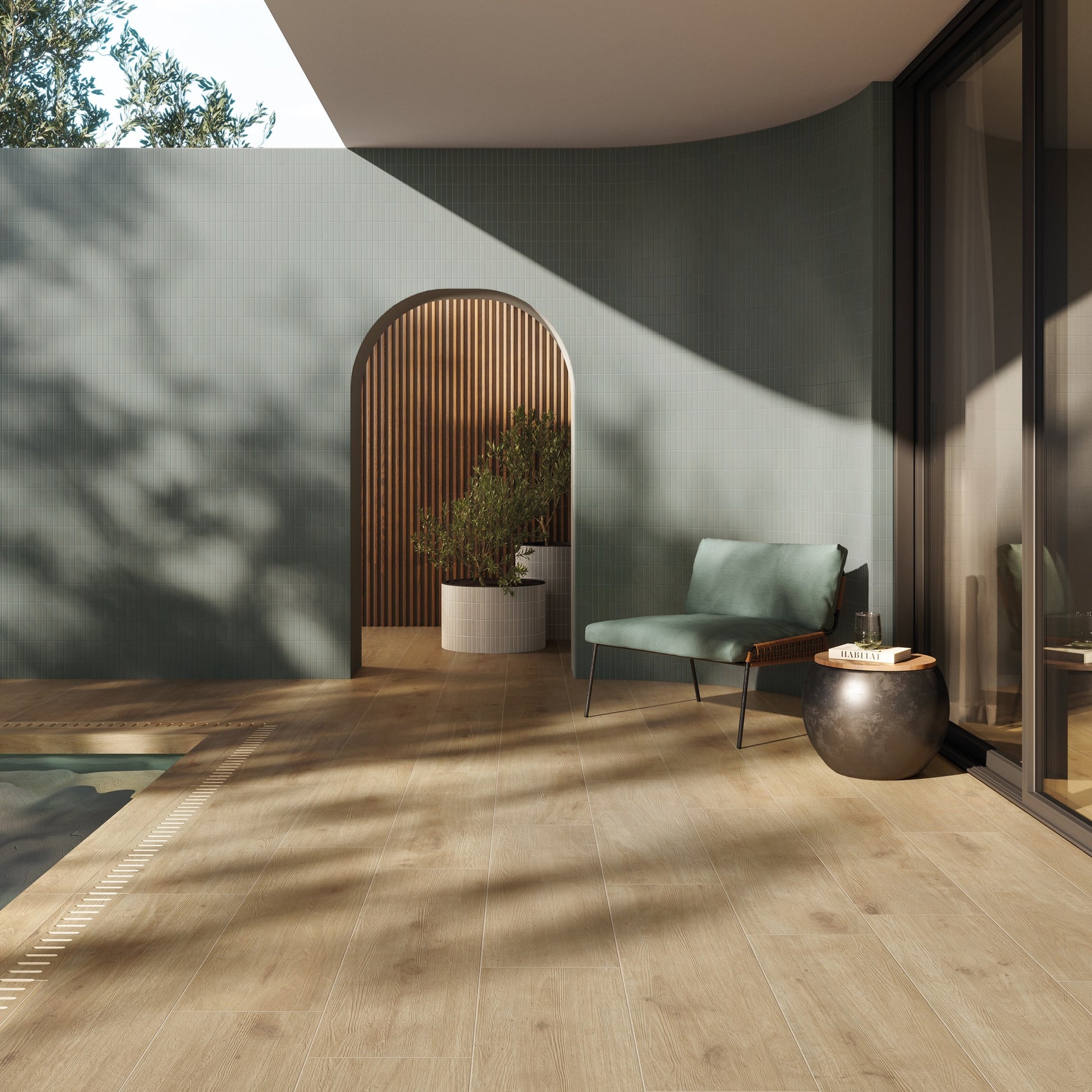 Lemovky k bazénu Rovere Naturel – Canalina a Griglia