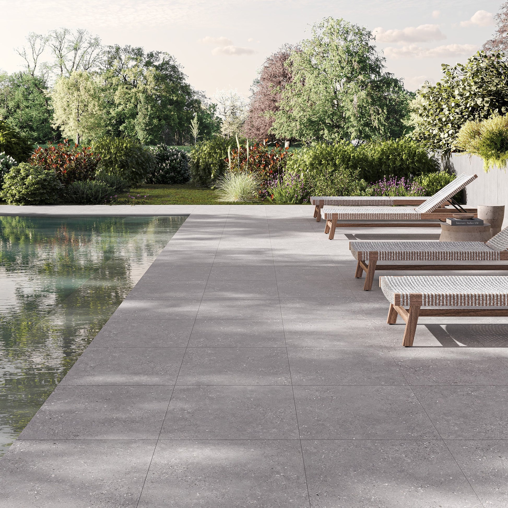 Venkovní porcelánová dlažba na terasu – Gress Street Grey 2 cm matná od dlažby.net