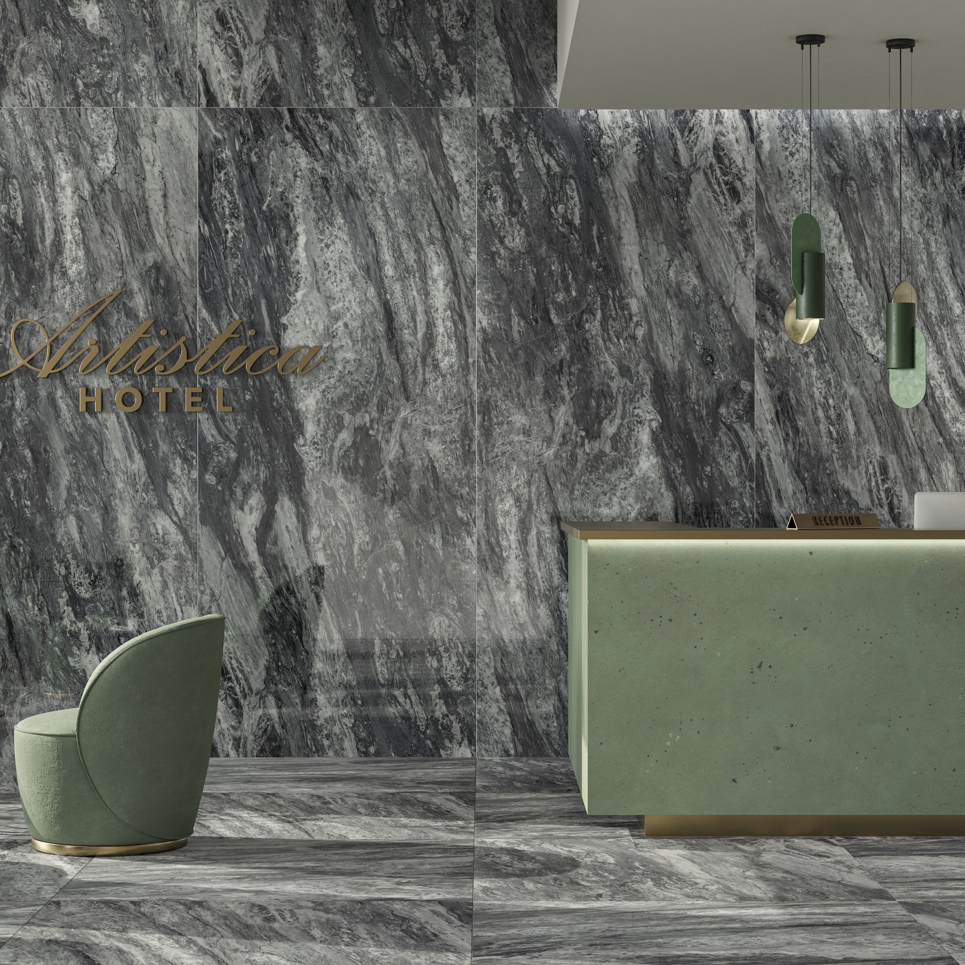 velkoformatova dlazba bardiglio realizace hotel luxusni interier 120x280