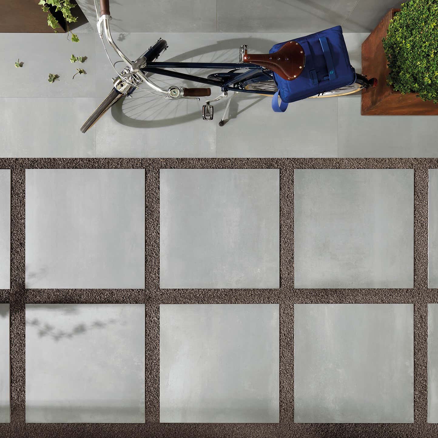 Venkovní porcelánová dlažba Zinc 20 mm – pokládka na terče