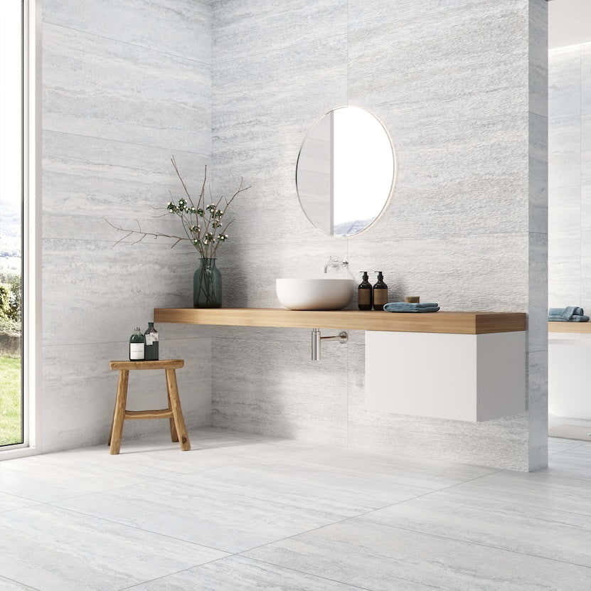 Velkoformátová dlažba Toscana Natural – přírodní travertin do interiéru