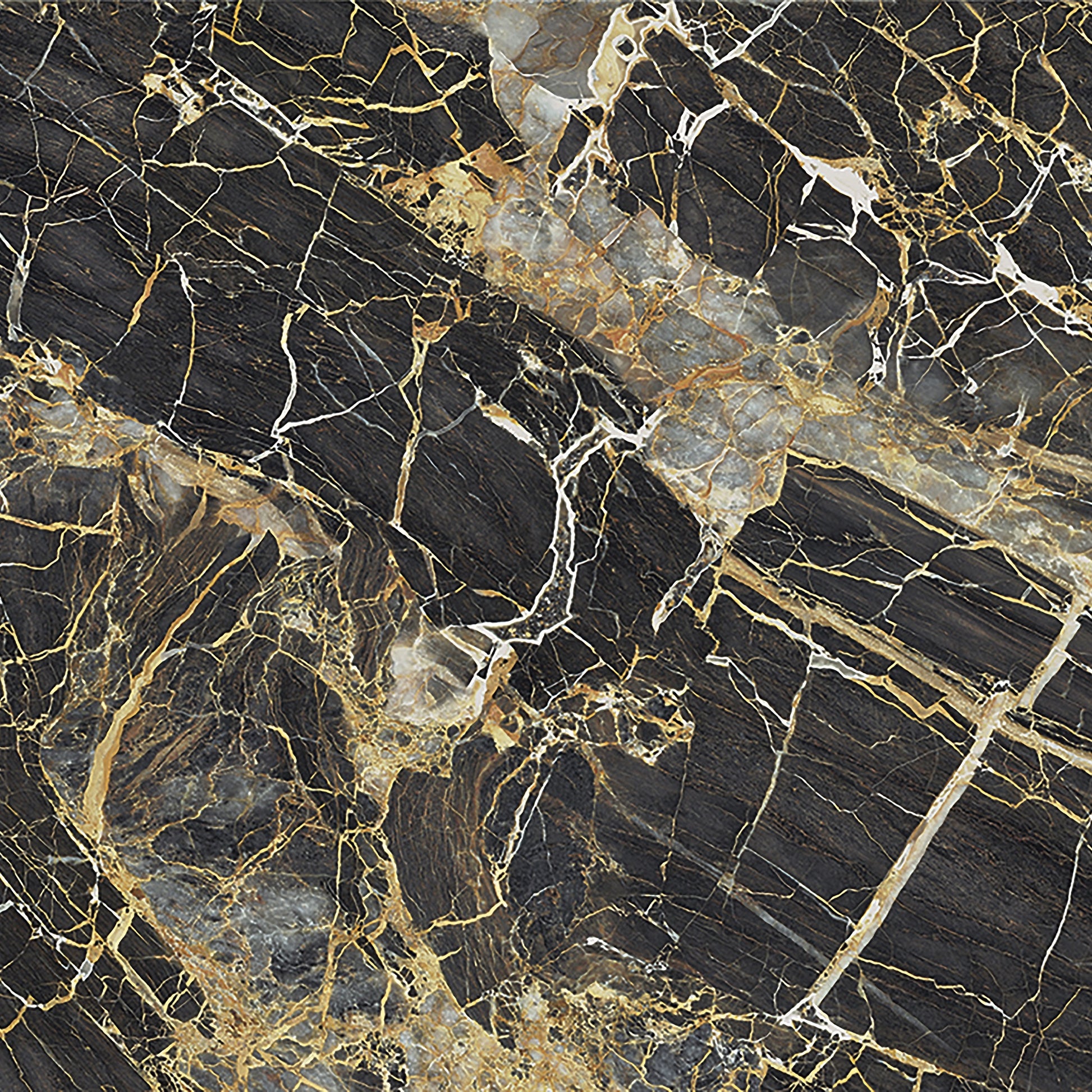 Textura povrchu luxusní velkoformátové dlažby Golden Black vhodné do obývacího pokoje, koupelny i chodby