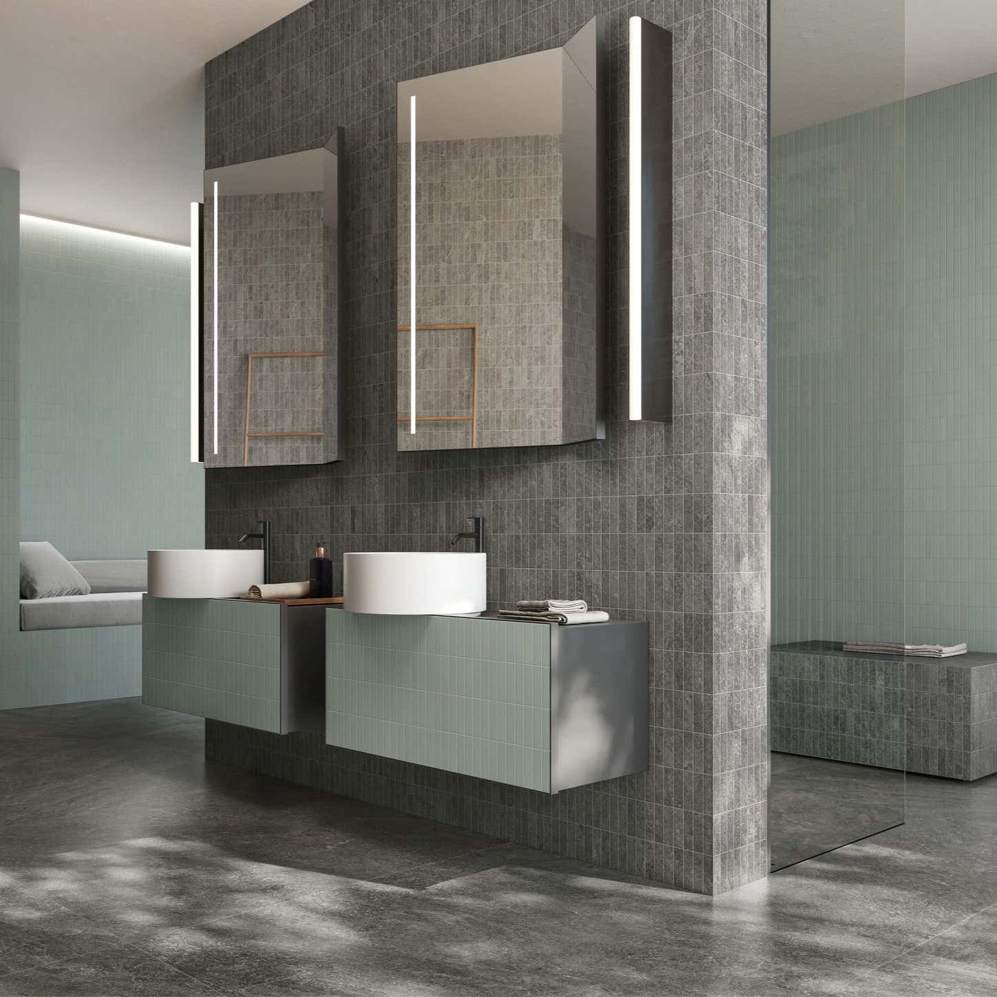 Porcelánová dlažba Origins Dark 60×120 – tmavý quartzite interiér od dlazby.net