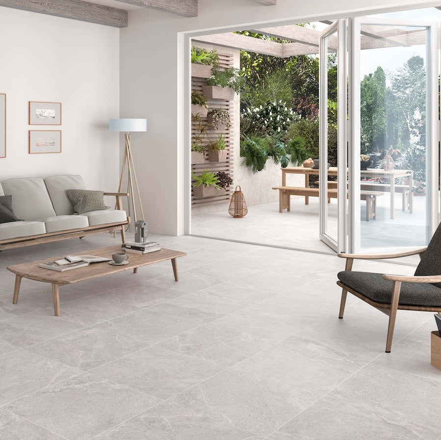 Moderní obávak kde je porcelánová dlažba s matným povrchem od dlazby.net