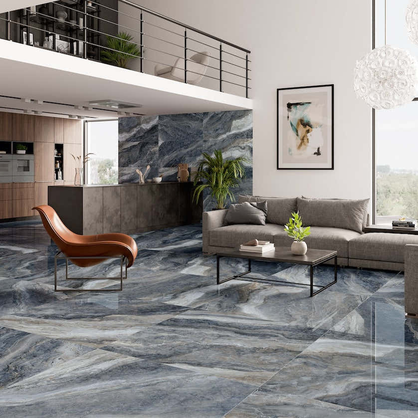 luxusní-modrá-porcelánová-dlažba-křemen-lesk-dlažby-net