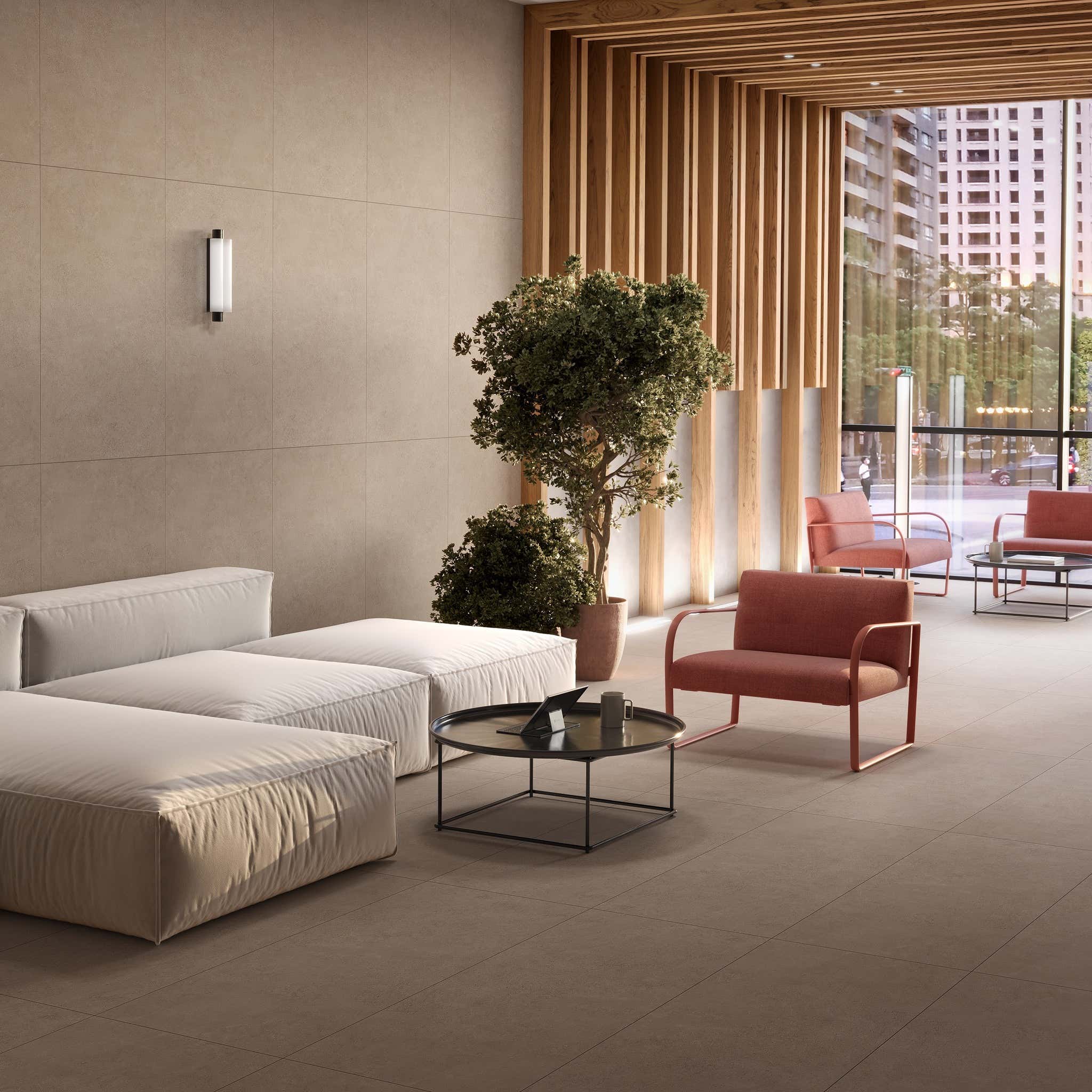 Hnědá porcelánová dlažba New Sage Noce – formát 60,5×121 cm