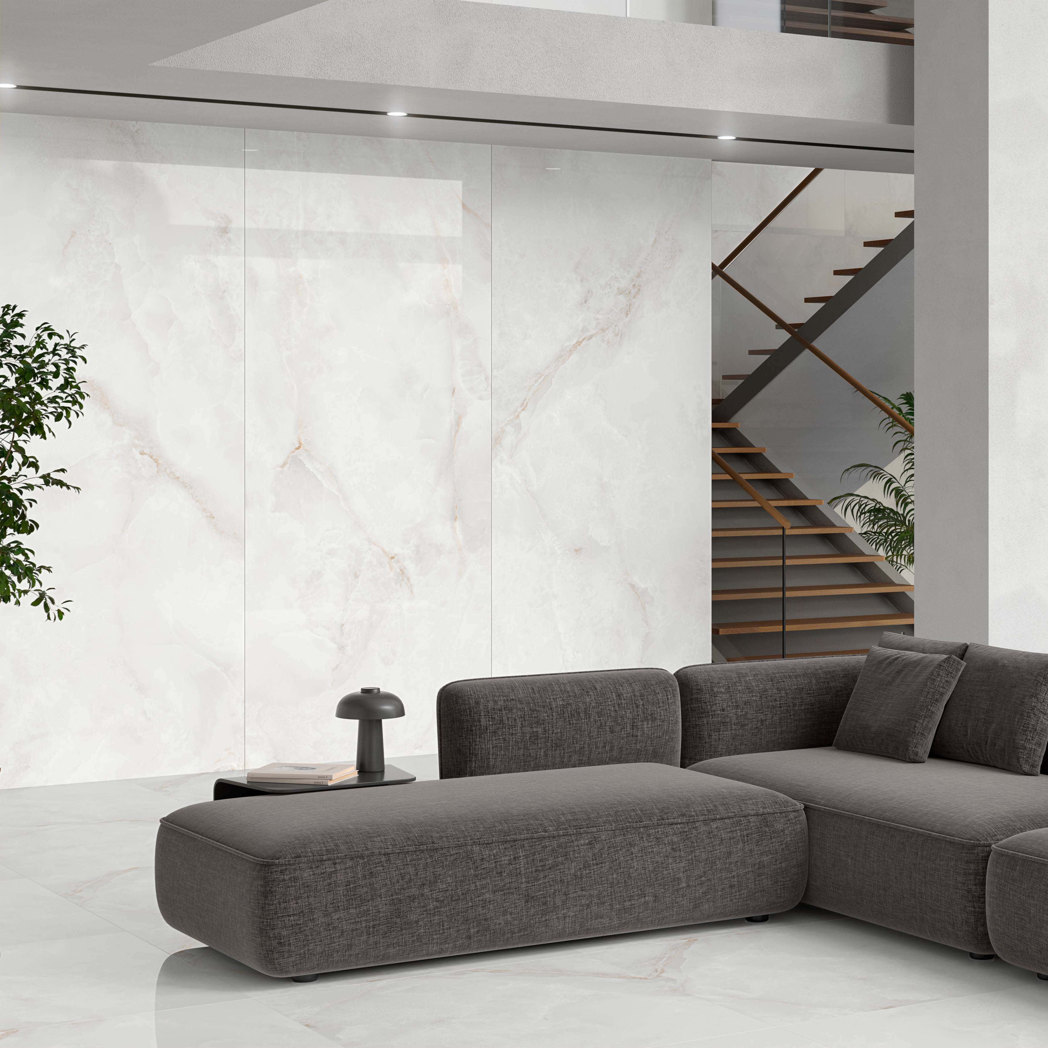 Porcelánová dlažba Orion White 60×120 satinato – imitace bílého onyxu dlažby.net