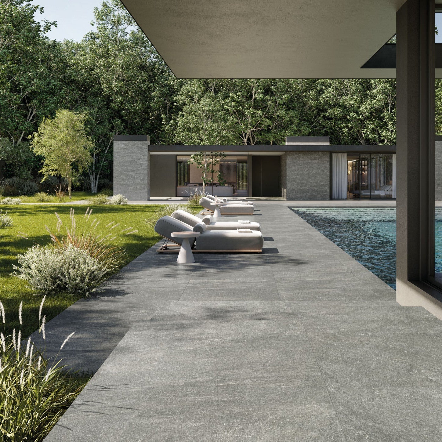 Origins Silver naturale – matná dlažba quartzite vzhled po celém domě