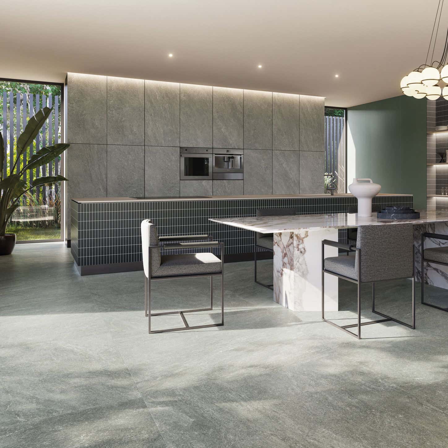 Porcelánová dlažba Origins Silver 60×120 – stříbrný quartzite do interiéru