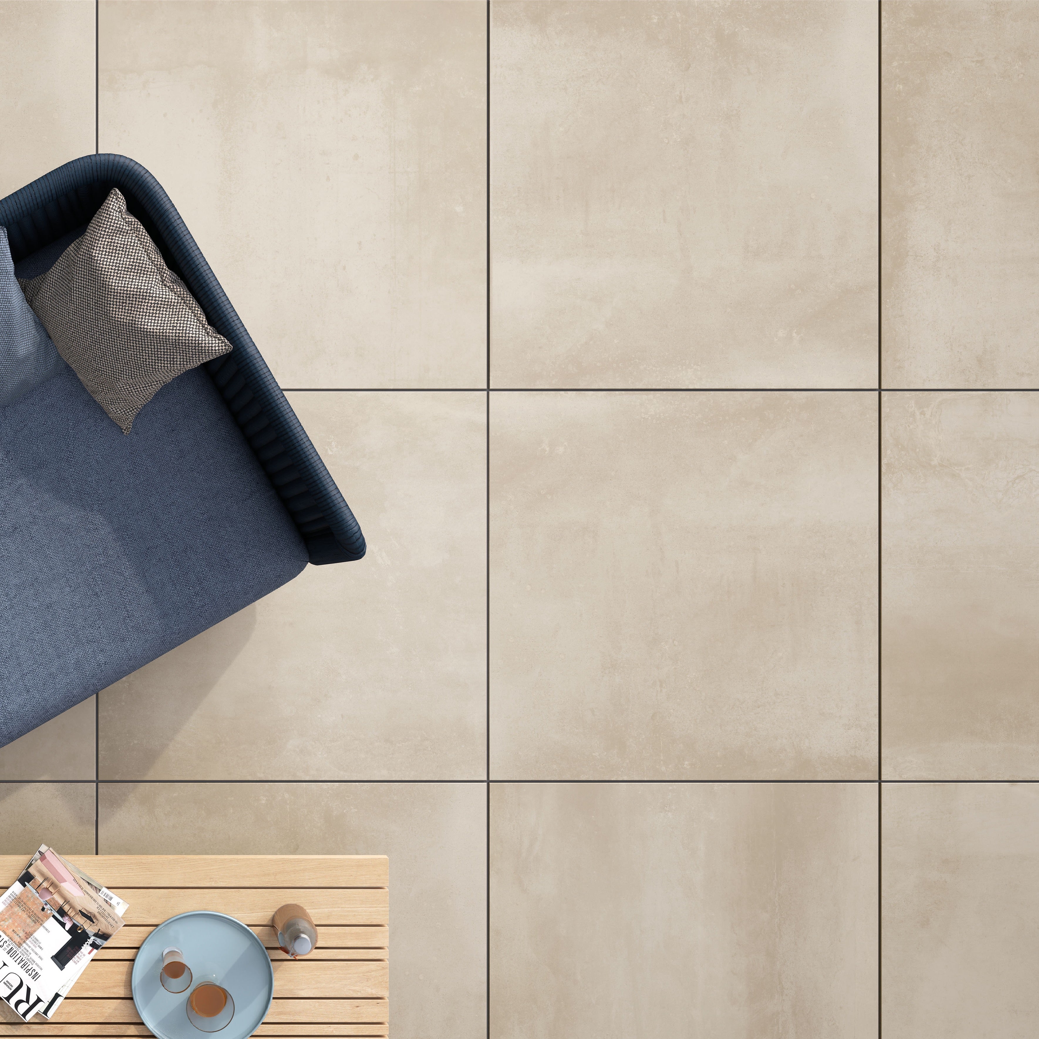 Metaline Plate 20 mm – elegantní venkovní porcelánová dlažba 80×80 cm
