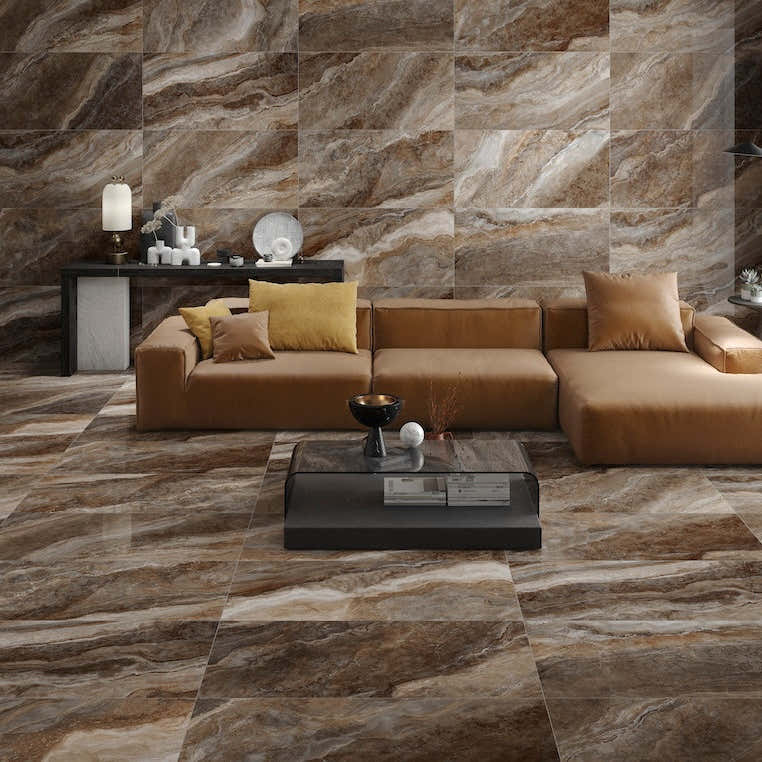 hnědá-porcelánová-dlažba-křemen-lesklý-dlažby-net-60x120cm