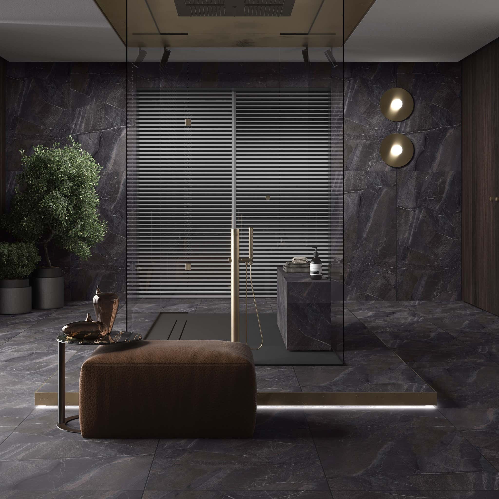 Porcelánová dlažba Ronda Black – nízká nasákavost a matný povrch pro moderní interiér