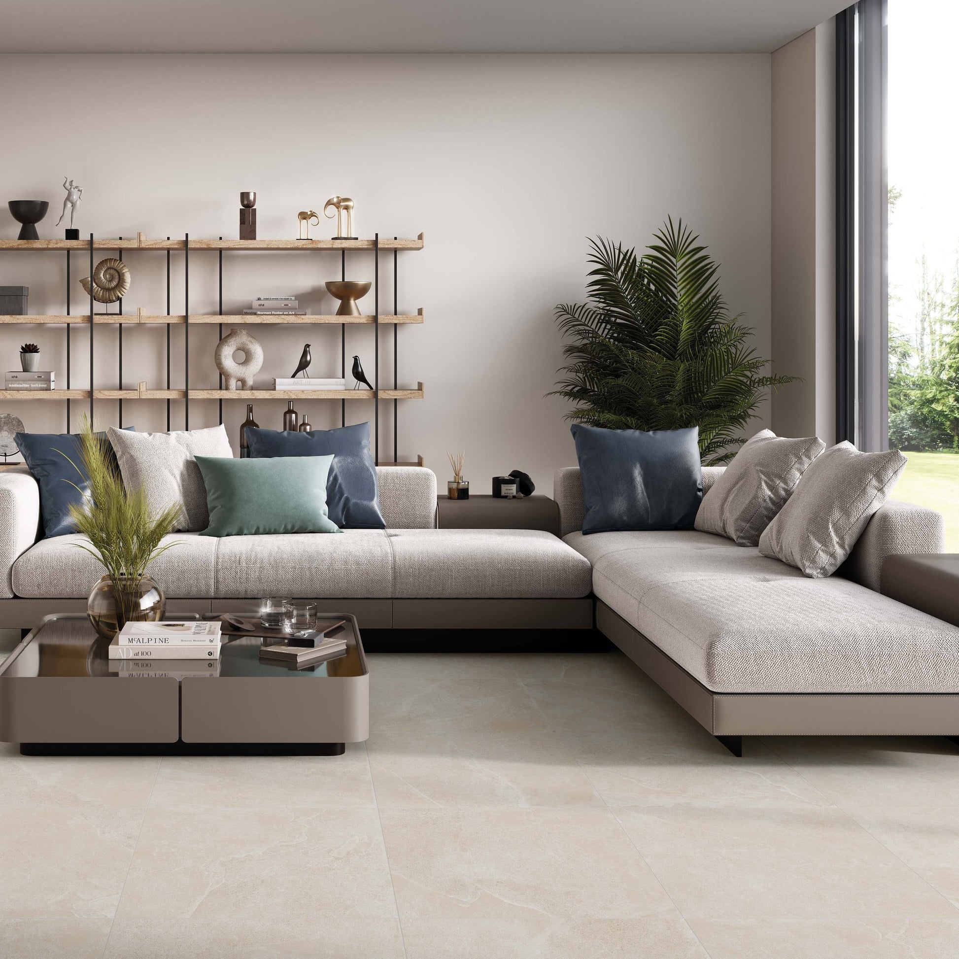 Béžová dlažba imitace kamene Vermont – porcelánová elegance do každého domova