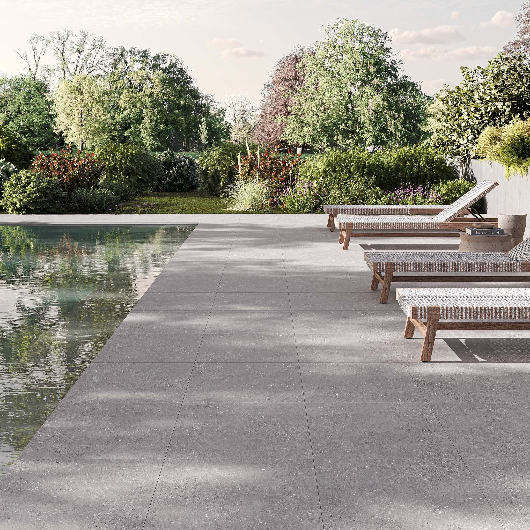 Venkovní porcelánová dlažba na terasu – Gress Street Grey 2 cm matná od dlažby.net