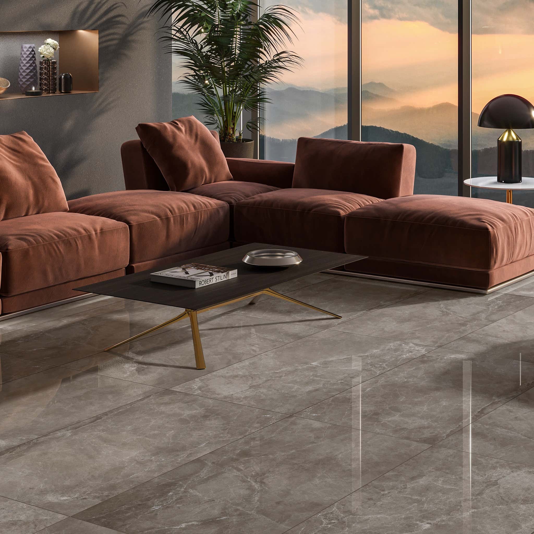 CleoTiles Contessa Tortora – leštěná porcelánová dlažba i obklad 60×120 cm