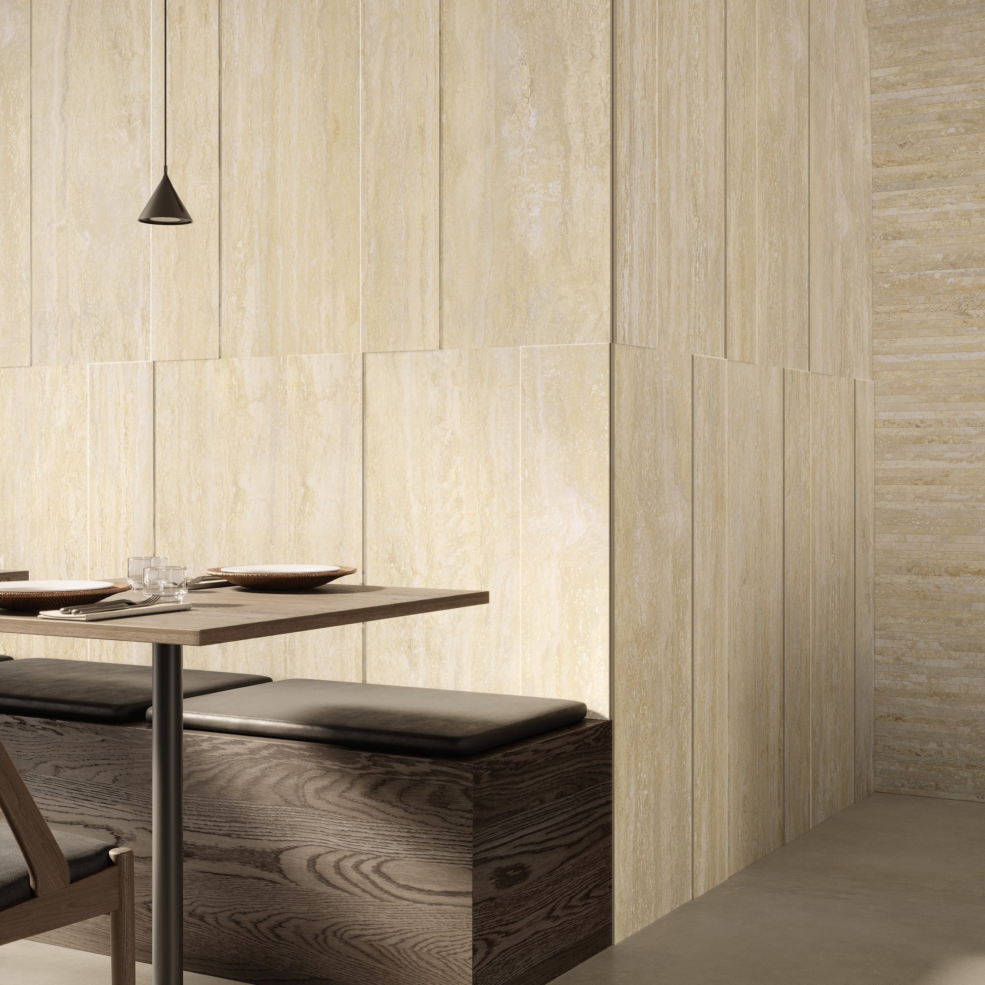 Travertini Beige Vein Cut 60×120 – detail páskované kresby
